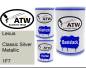Preview: Lexus, Classic Silver Metallic, 1F7: 500ml Lackdose + 500ml Klarlack + 250ml Härter - Set, von ATW Autoteile West.